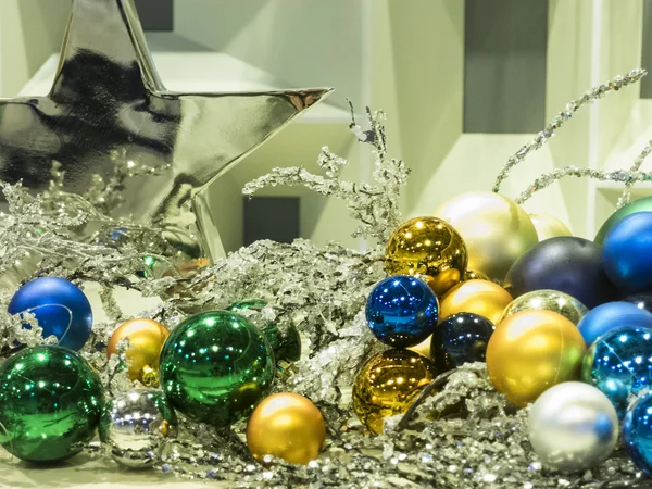 Closeup de bolas de Natal — Fotografia de Stock