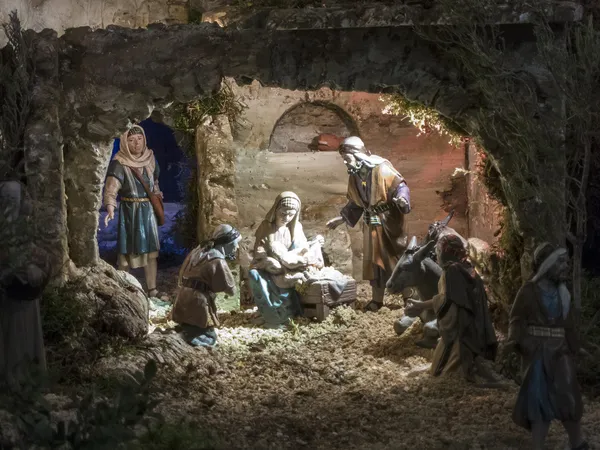 Kerstmis creche — Stockfoto