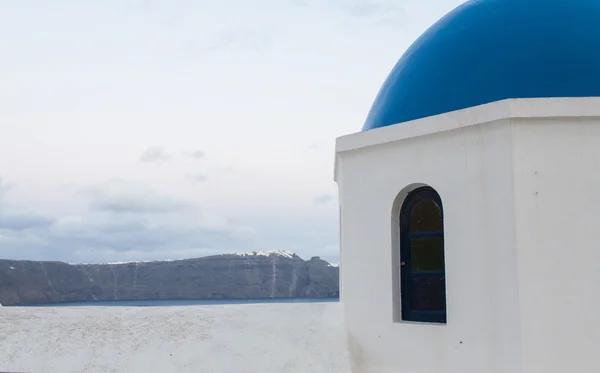 Scène van oia dorp op santorini — Stockfoto