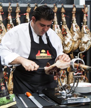 Şef Dilimleme jamon Iberico