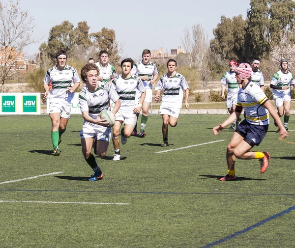 Jugadores junior de rugby Imagen de stock