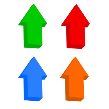 Çokrenkli 3B set oku