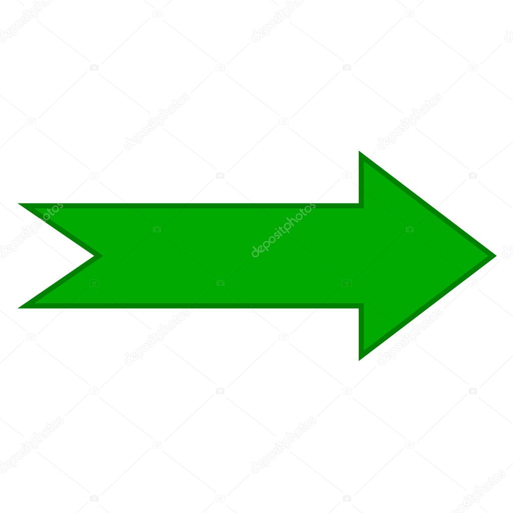 Flecha verde vector de stock 22217283 de hurgem