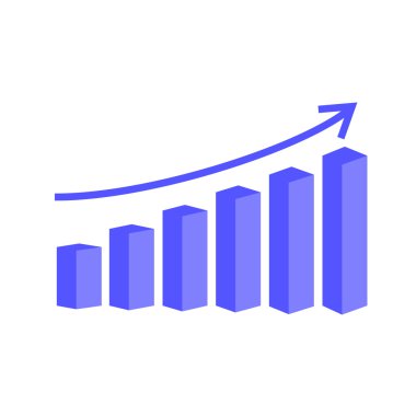 Vector 3B çubuk grafiği