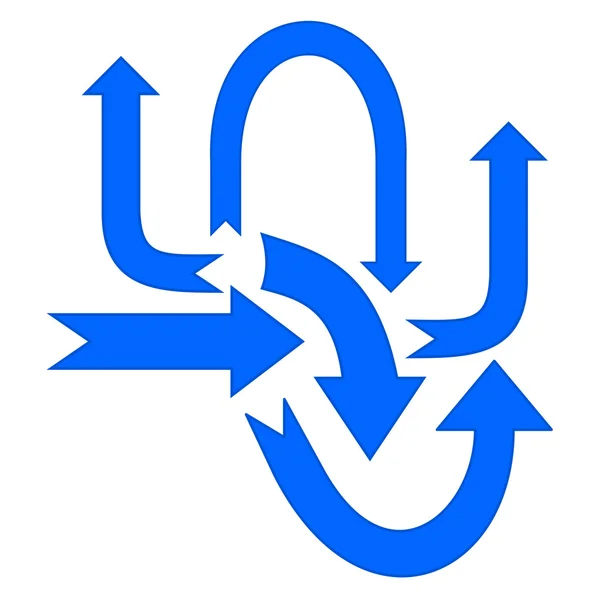 Set blue arrow — Stock Vector
