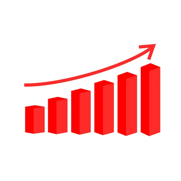 Vetor 3d gráfico de barras —  Vetores de Stock