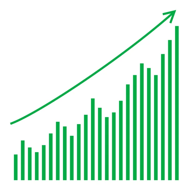 Vector bar graph — Stock Vector