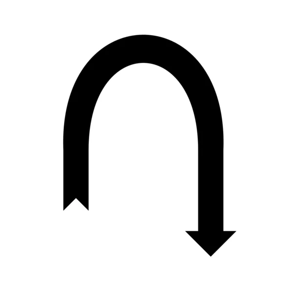 円形の黒い矢印 — ストックベクタ