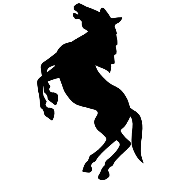 Divoký kůň stojící — Stockový vektor