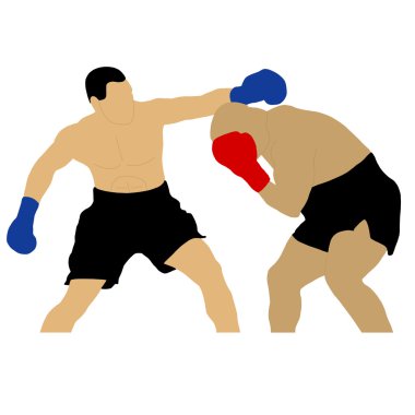 İki boksör mücadele