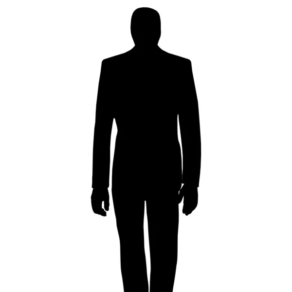 Un hombre posando delante — Vector de stock