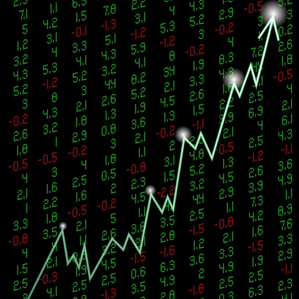 Иллюстрационный фондовый индекс — стоковый вектор