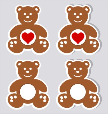 bir etiket mutlu oyuncak peluş ve gölge olmadan