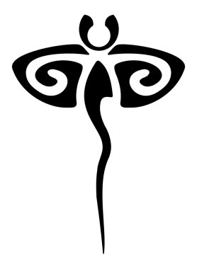 dövme tribal ray manta