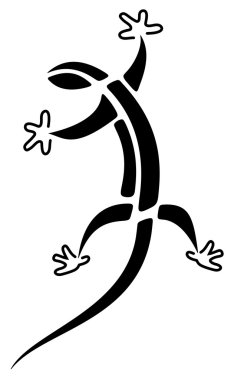 kertenkele Tribal tattoo