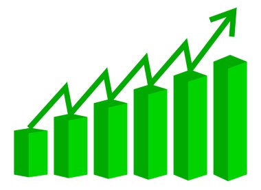 Vector 3B çubuk grafiği