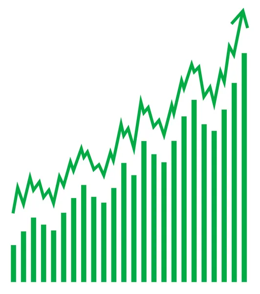 Grafico a barre vettoriale — Vettoriale Stock