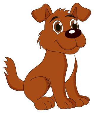 sevimli köpek tek başına