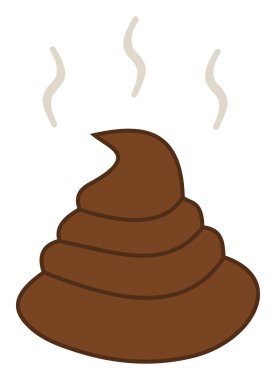 A steaming shit and smell clipart