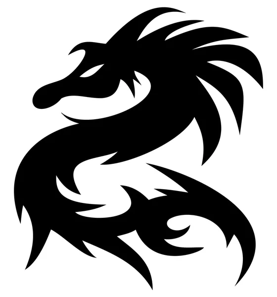 Un tatuaje de dragón — Archivo Imágenes Vectoriales