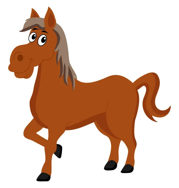 Solo dibujos animados de caballos — Archivo Imágenes Vectoriales