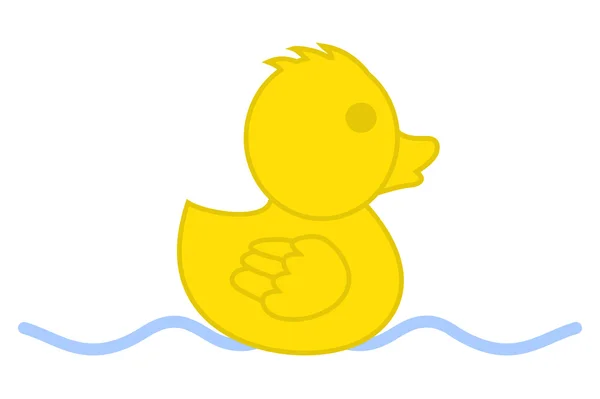 A plastic duck — Stock Vector