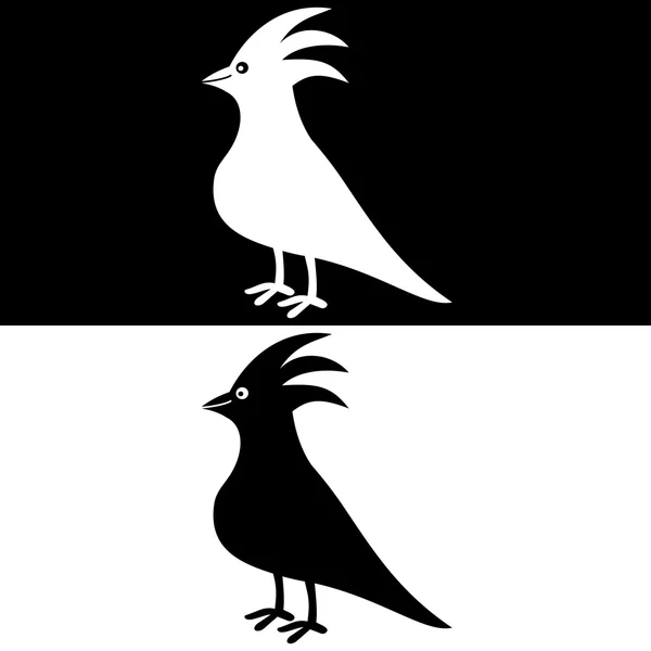 A bird's shadow — Stock Vector