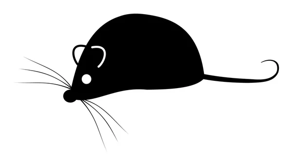 Shadow of a mouse — Stock Vector