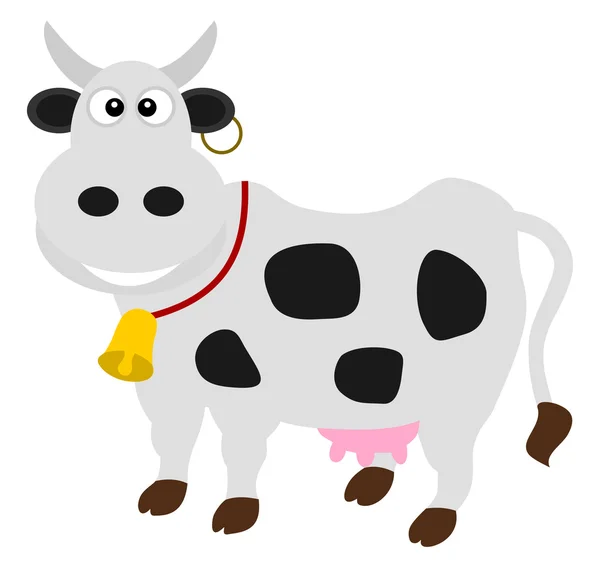 A dairy cow standing — Stock Vector