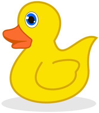 içinde oyuncak ördek yavrusu