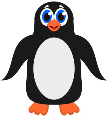A cute emperor penguin clipart