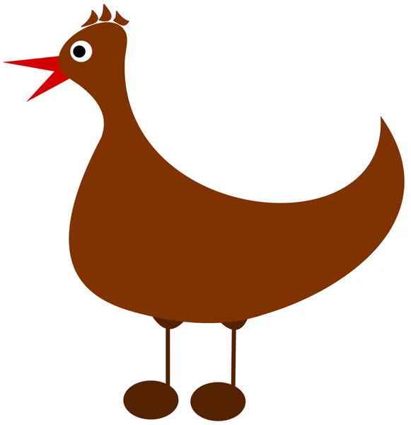 Caricature du profil du canard — Image vectorielle
