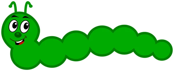 Een groene rups — Stockvector