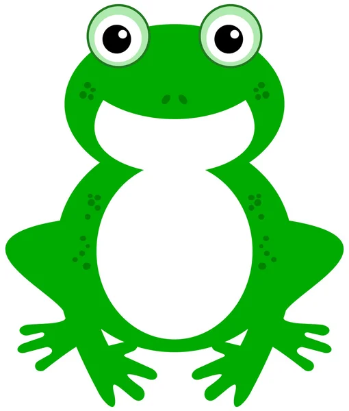 Une grenouille verte — Image vectorielle