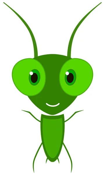 A happy little grasshopper — Stock Vector