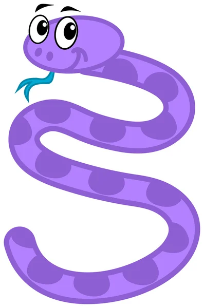 Un serpente viola — Vettoriale Stock