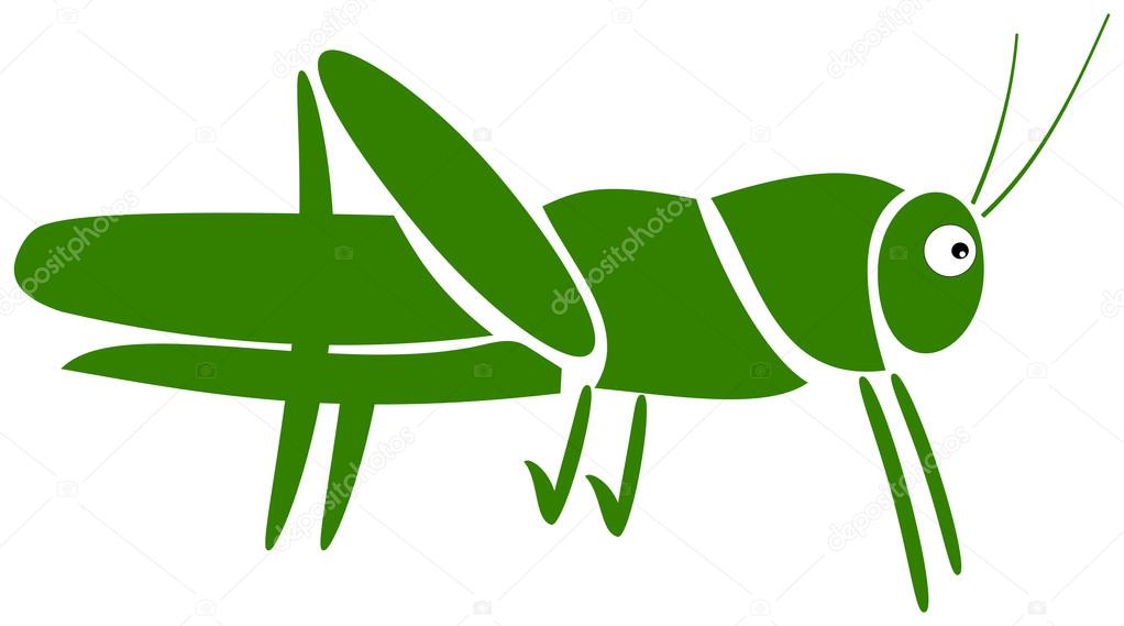 A grasshopper pictogram