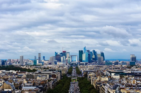 Paris skyline, franska huvudstaden Stockfoto