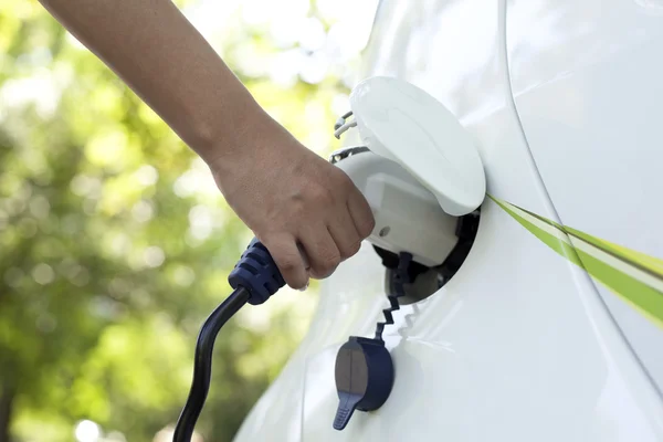 Charging of an electric car — Stock Photo, Image