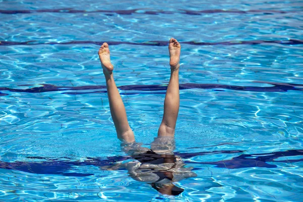 Swimmer legs — Stock Photo, Image