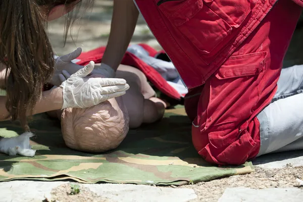 First aid training — Stock Photo, Image