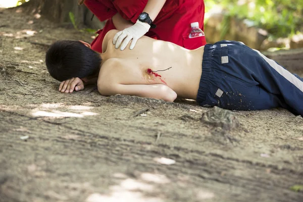 First aid training — Stock Photo, Image