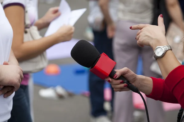 Intervju — Stockfoto