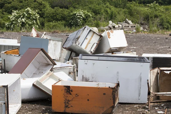 Appliances at the landfill — Stock Photo, Image