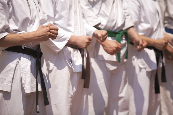 Karate training — Stockfoto