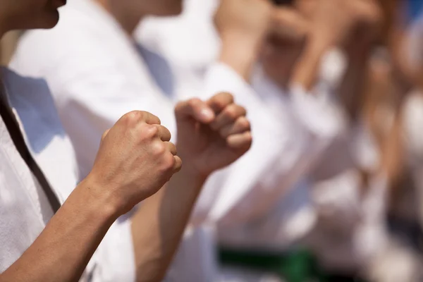 Pelatihan karate — Stok Foto