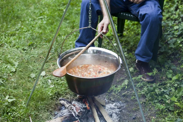 Cooking in the nature — Stock Photo, Image