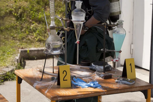 Illegal meth lab — Stock Photo, Image