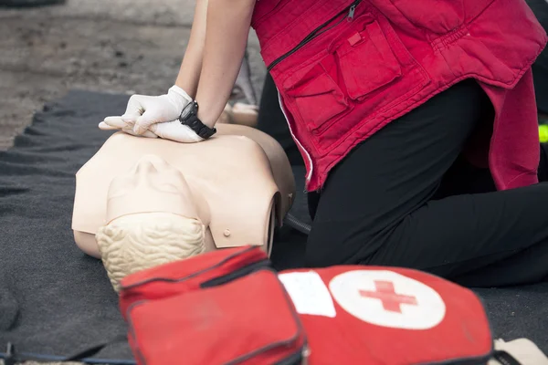 First aid training — Stock Photo, Image