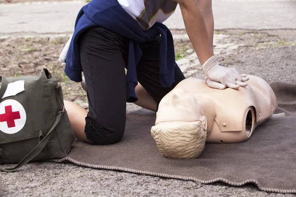 First aid training — Stock Photo, Image